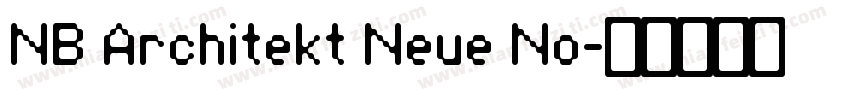 NB Architekt Neue No字体转换